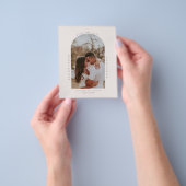 Minimalistisches modernes Foto Save the Date Flyer (Gruppe)