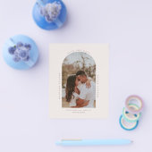 Minimalistisches modernes Foto Save the Date Flyer (Einzeln)