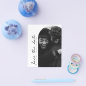 Minimalistisches modernes Foto Save the Date Flyer (Einzeln)