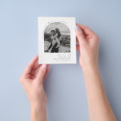 Minimalistisches modernes Foto Save the Date Flyer (Gruppe)