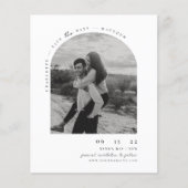 Minimalistisches modernes Foto Save the Date Flyer (Vorne)