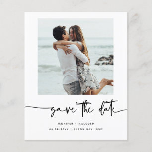 Minimalistisches modernes Foto Save the Date Flyer