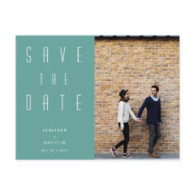Minimalistisches modernes Foto Save the Date
