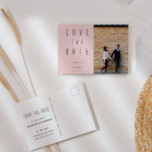 Minimalistisches modernes Foto Save the Date