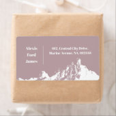 Minimalistisches, modernes Gebirge in hellrosa (Insitu)