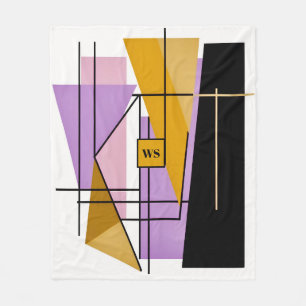 Minimalistisches modernes geometrisches Dreieck-Mo Fleecedecke