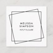 Minimalistisches modernes geometrisches quadratische visitenkarte (Vorderseite)