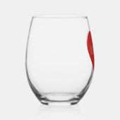 Minimalistisches modernes, gerade verheiratetes Ja Weinglas Ohne Stiel (Rechts)