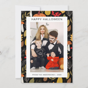 Minimalistisches modernes glückliches Halloween 1  Feiertagskarte