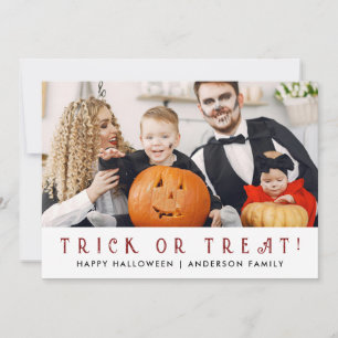 Minimalistisches modernes glückliches Halloween 1  Feiertagskarte