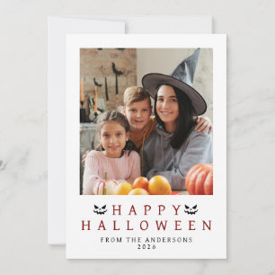 Minimalistisches modernes glückliches Halloween 1  Feiertagskarte