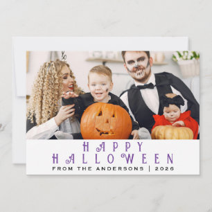 Minimalistisches modernes glückliches Halloween 1  Feiertagskarte
