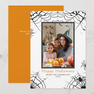 Minimalistisches modernes glückliches Halloween 1  Feiertagskarte