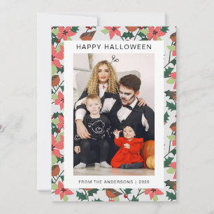 Minimalistisches modernes glückliches Halloween 1 Feiertagskarte