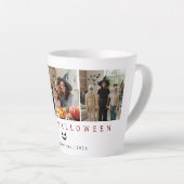 Minimalistisches, modernes glückliches Halloween 3 Milchtasse (Rechte Ecke)