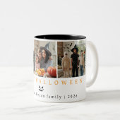 Minimalistisches, modernes glückliches Halloween 3 Zweifarbige Tasse (VorderseiteRechts)