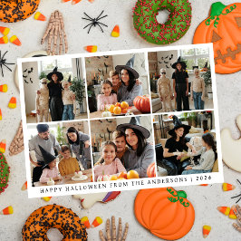 Minimalistisches modernes glückliches Halloween 6  Feiertagskarte