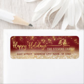 Minimalistisches modernes Goldskript Happy Holiday (Insitu)