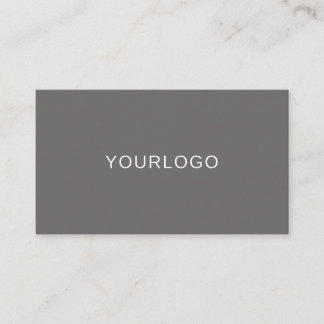 Minimalistisches, modernes Grau Beruflich mit QR-C Visitenkarte