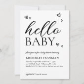 Minimalistisches, modernes Hallenbad Einladung (Vorderseite)