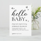 Minimalistisches, modernes Hallenbad Einladung (Stehend Vorderseite)