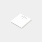 Minimalistisches, modernes Handschriftzeichen Post-it Klebezettel (angewinkelt)