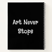 Minimalistisches, modernes Handy-Skript - Custom S Notizblock (Rückseite)