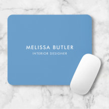 Minimalistisches, modernes hellblaues Mouse Pad