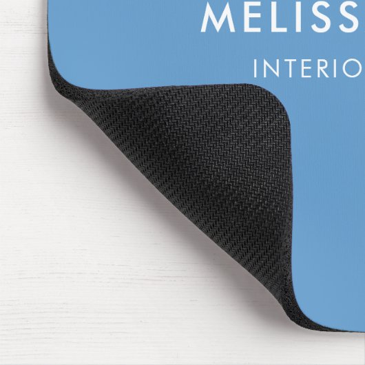 Minimalistisches, modernes hellblaues Mouse Pad Mousepad (Ecke)