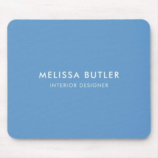 Minimalistisches, modernes hellblaues Mouse Pad Mousepad (Vorne)