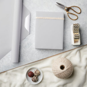 Minimalistisches modernes Hellgrau Geschenkpapier