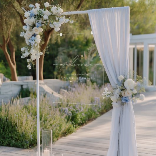 Minimalistisches, modernes Hochzeitssymbol Acrylschild