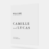 Minimalistisches modernes Hochzeitssymbol Acrylschild (Winkel)