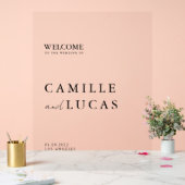 Minimalistisches modernes Hochzeitssymbol Acrylschild (Hochzeit)