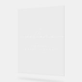 Minimalistisches, modernes Hochzeitssymbol Acrylschild (Winkel)