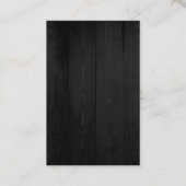 Minimalistisches modernes Holzdesign Schlicht krea Visitenkarte (Rückseite)