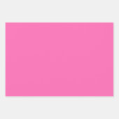 Minimalistisches, modernes Hot Pink Geschenkpapier Set (Vorderseite 2)