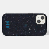 Minimalistisches modernes Initial-Monogramm iPhone Hülle (Rückseite (Horizontal))