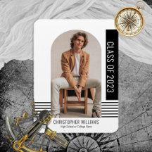 Minimalistisches, modernes Jahr Abschluss Schwarz