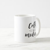 Minimalistisches, modernes, klassisches Schwarz Kaffeetasse (VorderseiteRechts)