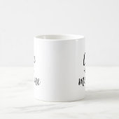 Minimalistisches, modernes, klassisches Schwarz Kaffeetasse (Mittel)