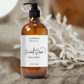 Minimalistisches modernes Kosmetikprodukt Flasche