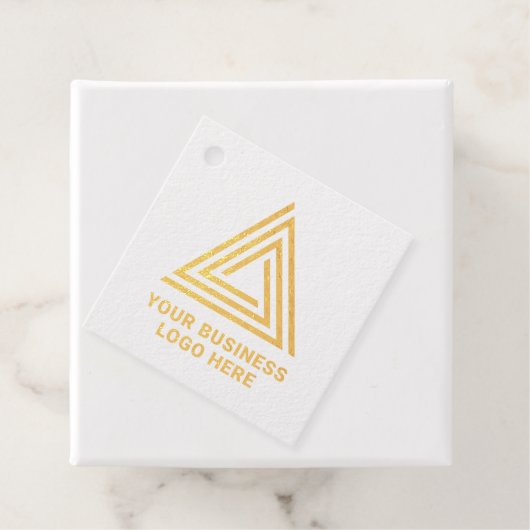 Minimalistisches, modernes Kraft-Business-Logo Geschenkanhänger (Mit Box)