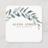 Minimalistisches modernes Landschaftsgärtendesign Quadratische Visitenkarte (Vorderseite)