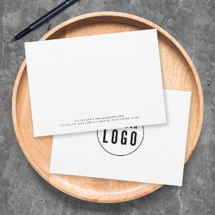 Minimalistisches modernes Logo für Unternehmen Mitteilungskarte