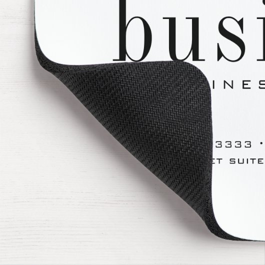 Minimalistisches, modernes Logo mit eleganten Firm Mousepad (Ecke)