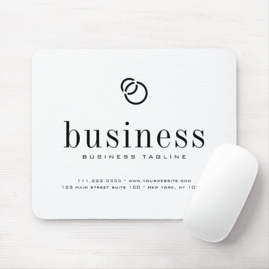 Minimalistisches, modernes Logo mit eleganten Firm Mousepad (Mit Mouse)