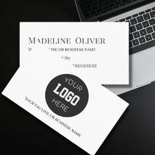 Minimalistisches modernes Logo und Berufliche Kont Visitenkarte
