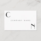 Minimalistisches modernes, luxuriöses Front-und Ba Visitenkarte (Vorderseite)