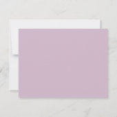 Minimalistisches modernes Mauve-Save the Date-Foto Save The Date (Rückseite)